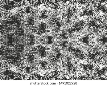 Distressed overlay texture of crocodile or snake skin leather, grunge background. abstract halftone vector illustration