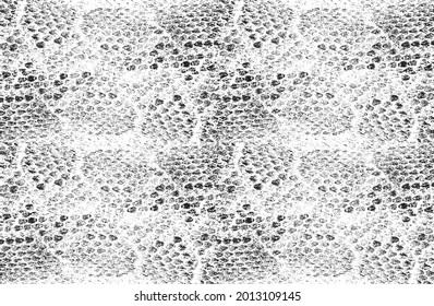 Distressed overlay texture of crocodile or snake skin leather, grunge background. abstract halftone vector illustration
