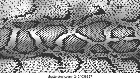 Distressed overlay texture of crocodile or snake skin leather, grunge vector background. print