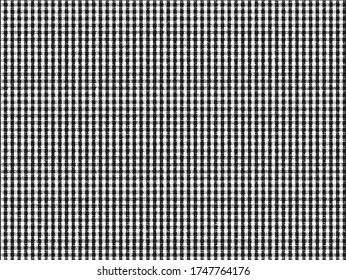 Distressed overlay texture of crossed stripes plaid fabric, cell, cage, square, striped. grunge background. abstract halftone vector illustration