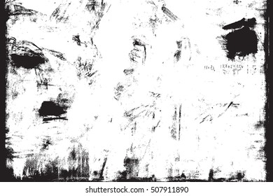 Distressed Overlay Texture. Empty grunge background for making aged your design. EPS10 vector.