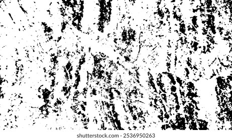 Texture de surcouche en relief avec motif grunge abstrait noir et blanc, idéal pour ajouter un effet vintage ou altéré aux conceptions