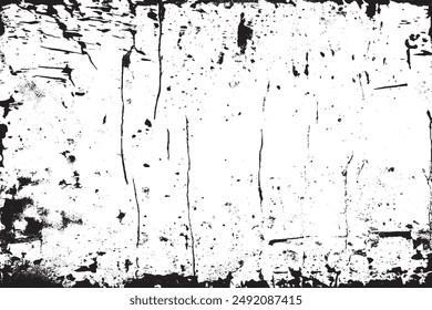 Distressed Overlay Texture Grunge Background  Black and White Abstract Vector with Dirt Texture 