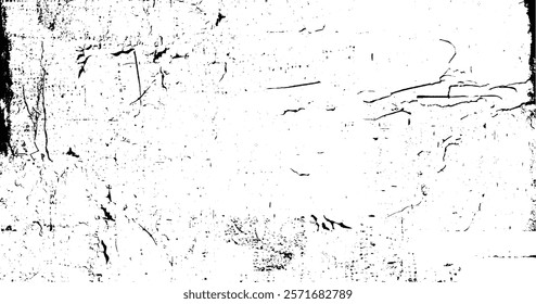 Distressed overlay texture. Grunge background. Abstract textured effect. Vector Illustration. Black isolated on white background. EPS10