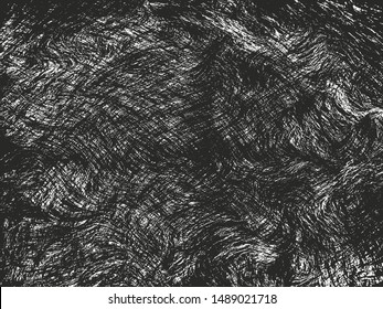Distressed overlay texture of natural fur, grunge vector background. abstract halftone vector illustration