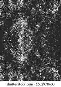 Distressed overlay texture of natural fur, grunge vector background. abstract halftone vector illustration