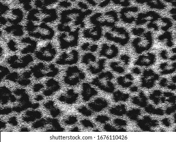 Distressed overlay texture of natural fur, grunge vector background. abstract halftone vector illustration