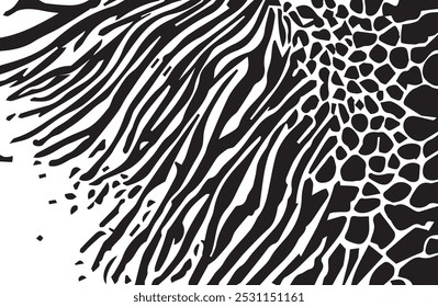 Distressed overlay texture of natural fur, grunge vector background. abstract halftone 