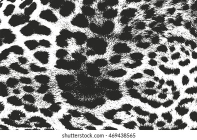 Distressed overlay texture of natural fur, grunge vector background. abstract halftone vector illustration