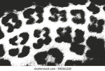 Distressed overlay texture of natural fur, grunge vector background. abstract halftone vector illustration