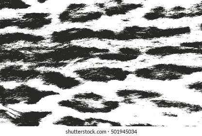 Distressed overlay texture of natural fur, grunge vector background. abstract halftone vector illustration