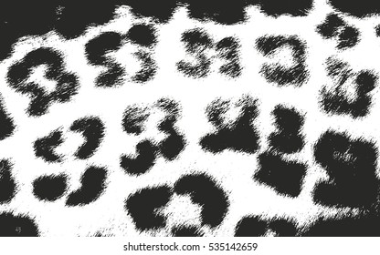 Distressed overlay texture of natural fur, grunge vector background. abstract halftone vector illustration