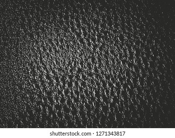 Distressed overlay texture of natural leather, grunge vector background. abstract halftone vector illustration