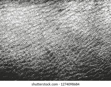 Distressed overlay texture of natural leather, grunge vector background. abstract halftone vector illustration