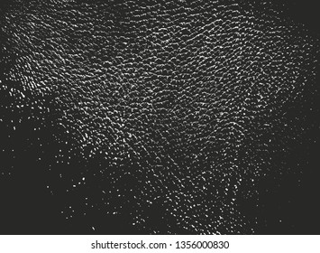 Distressed overlay texture of natural leather, grunge vector background. abstract halftone vector illustration