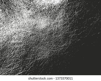 Distressed overlay texture of natural leather, grunge vector background. abstract halftone vector illustration