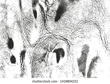 Distressed overlay texture of natural leather, grunge vector background. abstract halftone vector illustration