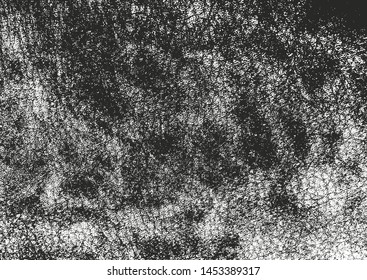 Distressed overlay texture of natural leather, grunge vector background. abstract halftone vector illustration