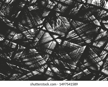 Distressed overlay texture of natural leather, grunge vector background. abstract halftone vector illustration