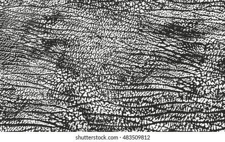 Distressed overlay texture of natural leather, grunge vector background. abstract halftone vector illustration