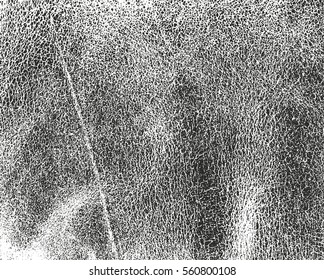 Distressed overlay texture of natural leather, grunge vector background. abstract halftone vector illustration