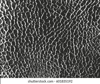 Distressed overlay texture of natural leather, grunge vector background. abstract halftone vector illustration