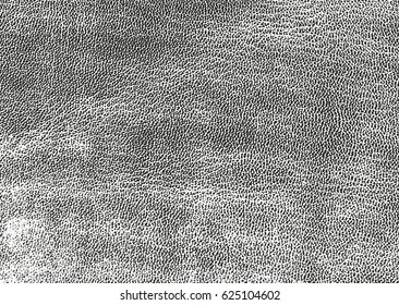 Distressed overlay texture of natural leather, grunge vector background. abstract halftone vector illustration