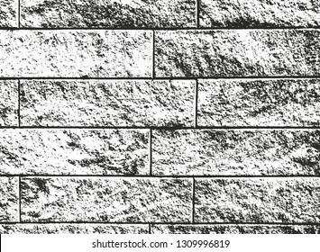 Distressed overlay texture of old brick wall, grunge background. abstract halftone vector illustration.