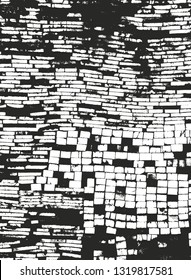 Distressed overlay texture of old brick wall, grunge background. abstract halftone vector illustration.