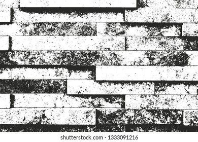 Distressed overlay texture of old brick wall, grunge background. abstract halftone vector illustration.