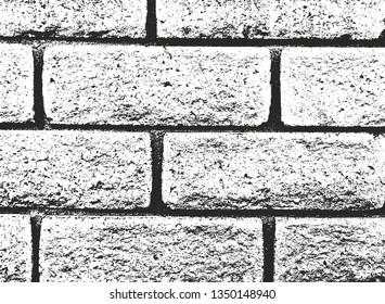 Distressed overlay texture of old brick wall, grunge background. abstract halftone vector illustration.