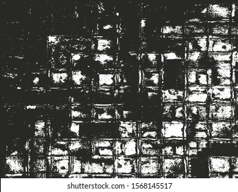 Distressed overlay texture of old brick wall, grunge background. abstract halftone vector illustration.