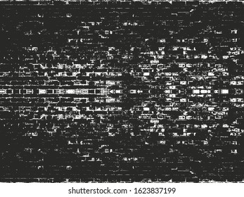 Distressed overlay texture of old brick wall, grunge background. abstract halftone vector illustration.