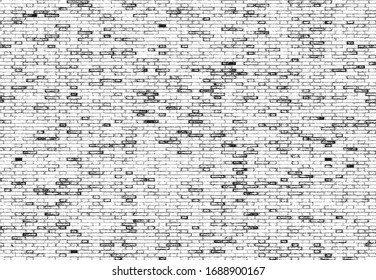 Distressed overlay texture of old brick wall, grunge background. abstract vector illustration.