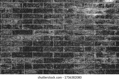Textura superpuesta angustiada de la antigua pared de ladrillo, fondo de fondo. ilustración vectorial abstracta.