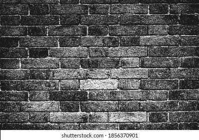 Distressed overlay texture of old brick wall, grunge background. abstract vector illustration.