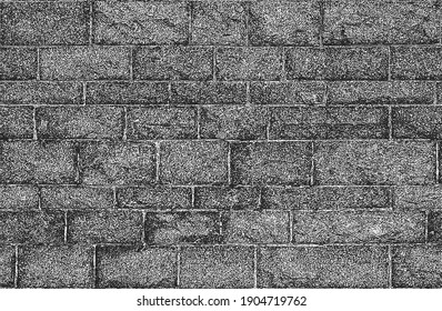 Distressed overlay texture of old brick wall, grunge background. abstract vector illustration.