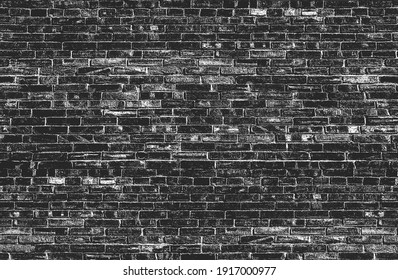 Distressed overlay texture of old brick wall, grunge background. abstract vector illustration.