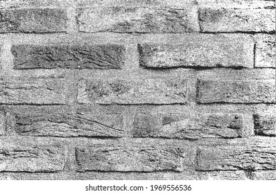 Distressed overlay texture of old brick wall, grunge background. abstract vector illustration.