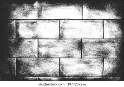 Distressed overlay texture of old brick wall, grunge background. abstract vector illustration.