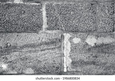 Distressed overlay texture of old brick wall, grunge background. abstract vector illustration.