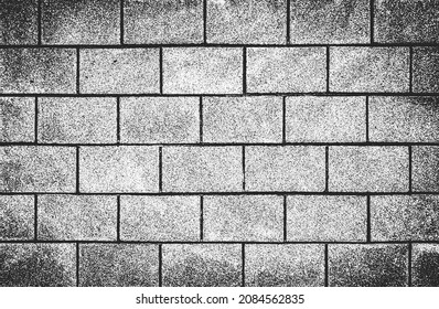 Distressed overlay texture of old brick wall, grunge background. abstract vector illustration.