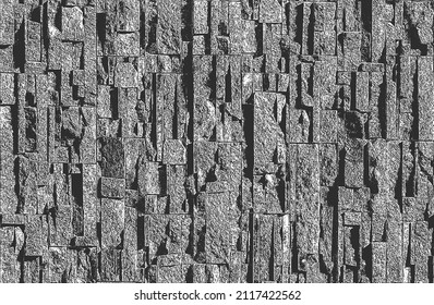 Distressed overlay texture of old brick wall, grunge background. abstract vector illustration.