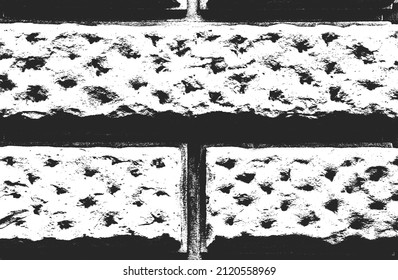 Textura superpuesta angustiada de la antigua pared de ladrillo, fondo de fondo. ilustración vectorial abstracta.
