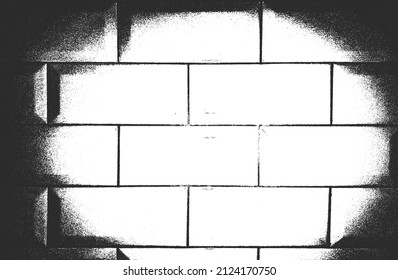 Textura superpuesta angustiada de la antigua pared de ladrillo, fondo de fondo. ilustración vectorial abstracta.