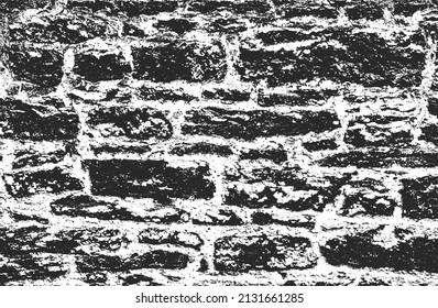 Textura superpuesta angustiada de la antigua pared de ladrillo, fondo de fondo. ilustración vectorial abstracta.