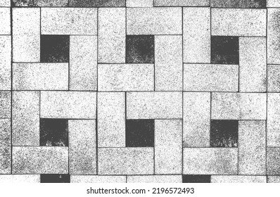 Distressed overlay texture of old brick wall, grunge background. abstract vector illustration.