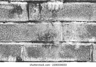 Textura superpuesta angustiada de la antigua pared de ladrillo, fondo de fondo. ilustración vectorial abstracta.