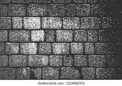 Distressed overlay texture of old brick wall, grunge background. abstract vector illustration.