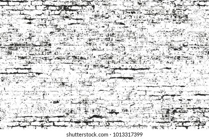 Distressed overlay texture of old brickwork, grunge background. abstract halftone vector illustration.